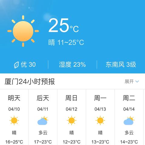厦门未来40天天气预报，天气多变，收好这份生活指南