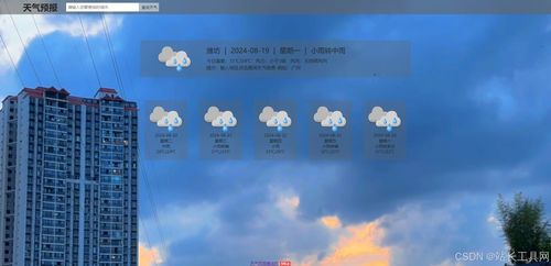 广昌天气预报，小县城里的风云变幻与生活哲学