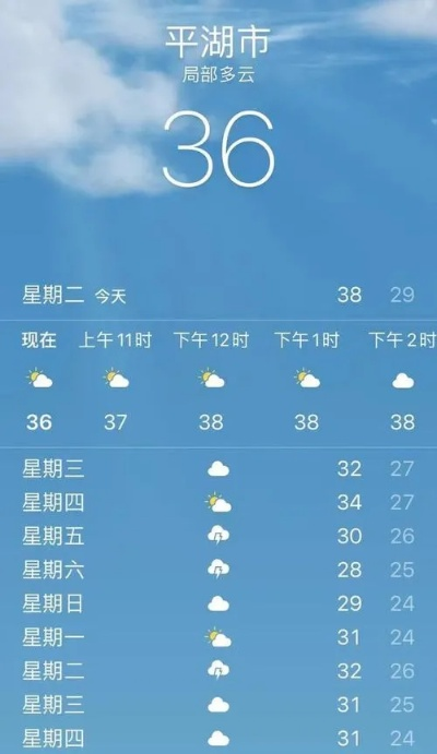 平湖天气预报15天，掌握未来两周气象，从容规划生活出行