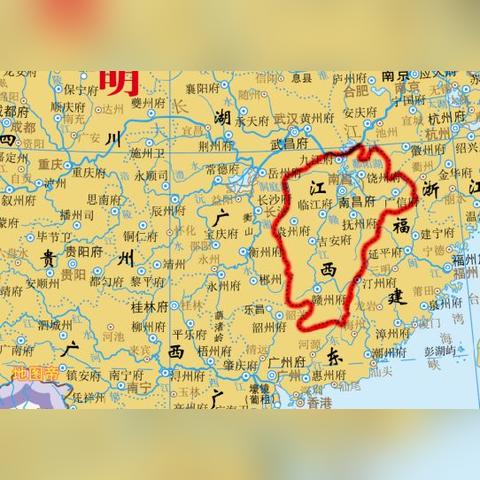 江西省地图，一幅山水与人文交织的画卷